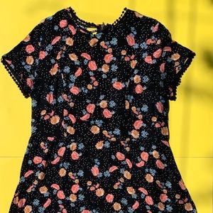 Black floral dress